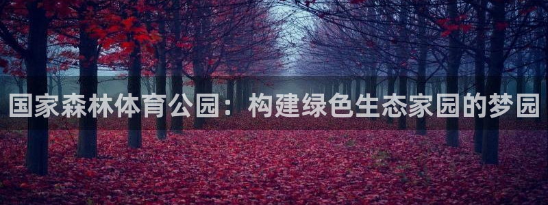 快体育篮球足球：国家森林体育公园：构建绿色生态家园的梦园